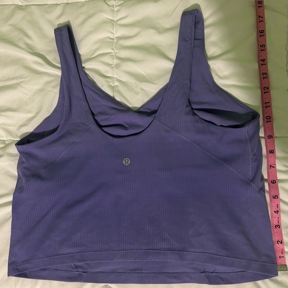 Purple Ribbed Lulu Tank Top - Picture 2 of 5